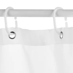 5five Rideau de douche 180x200cm, Blanc