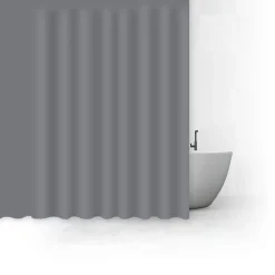 5five Rideau de douche 180x200cm, Gris