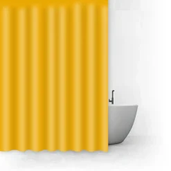 5five Rideau de douche 180x200cm, Jaune