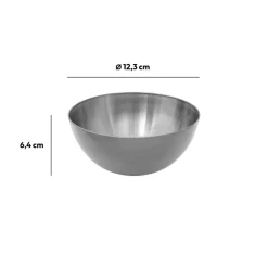 5five Saladier antidérapant D13 cm, Inox