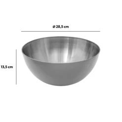 5five Saladier antidérapant D29 cm, Inox