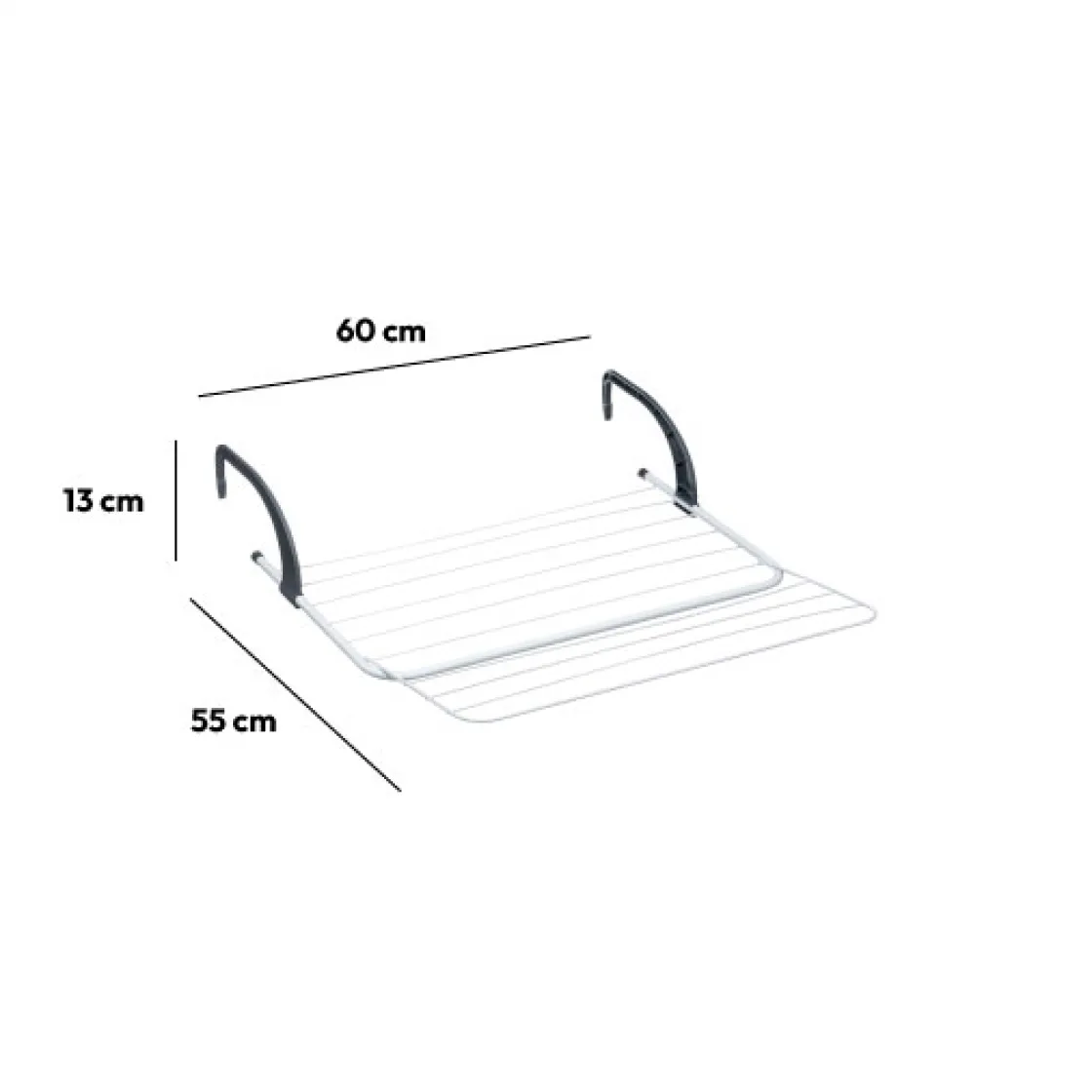 5five Séchoir extensible à accrocher acier