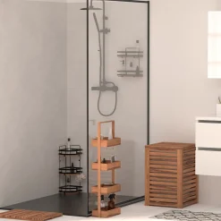 5five Serviteur de douche 2 niveaux, Acacia