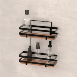 5five Serviteur de douche 2 niveaux, Acacia