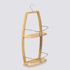 5five Serviteur de douche 2 niveaux, Métal bambou