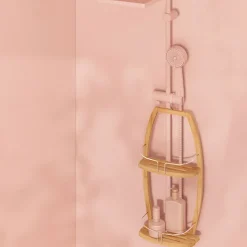 5five Serviteur de douche 2 niveaux, Métal bambou