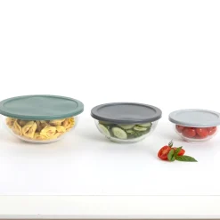 5five Set de 3 boîtes de conservation en verre