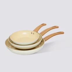 5five Set de Poêles en aluminium forgé, 20/24/28 cm