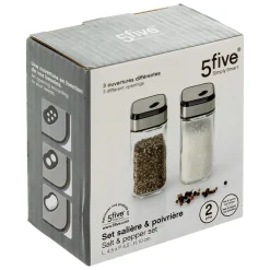 5five Set distributeur sel/poivre