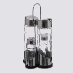 5five Set huile/vinaigre/poivre/sel, verre