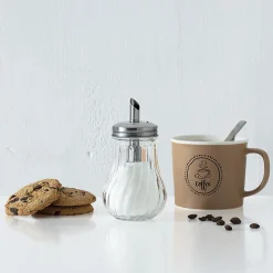 5five Sucrier en verre couvercle inox 0,18L