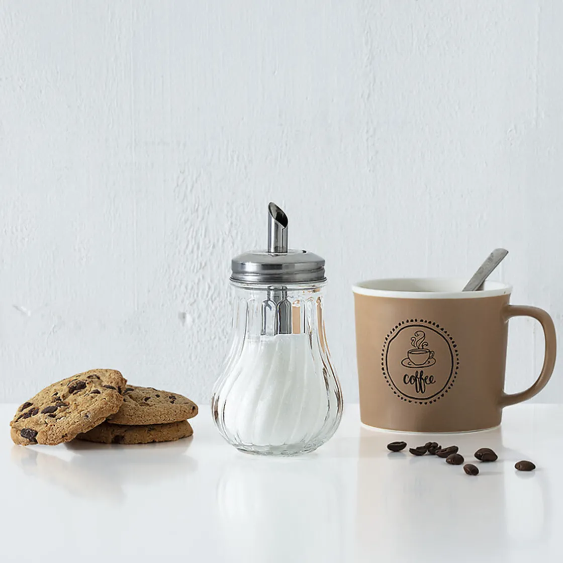 5five Sucrier en verre couvercle inox 0,18L