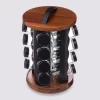5five Support rotatif acacia 16 pots à épices