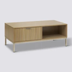 5five Table basse 1 tiroir, Effet bois naturel