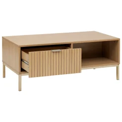 5five Table basse 1 tiroir, Effet bois naturel