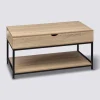 5five Table basse plateau relevable, Effet chêne naturel