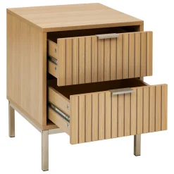 5five Table de chevet 2 tiroirs