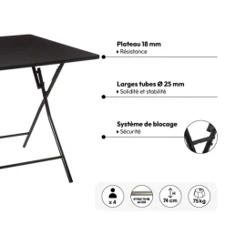 5five Table et 4 chaises pliantes