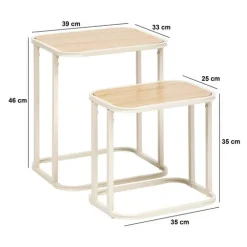 5five Tables gigognes, Beige
