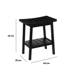 5five Tabouret banc, Noir