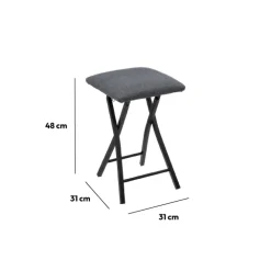 5five Tabouret pliant, Gris