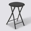 5five Tabouret pliant, Velours Noir