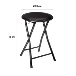5five Tabouret pliants, Noir