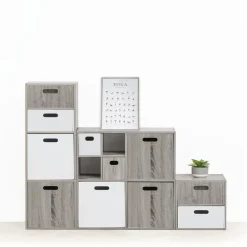 5five Étagère 1 case, Effet chêne gris