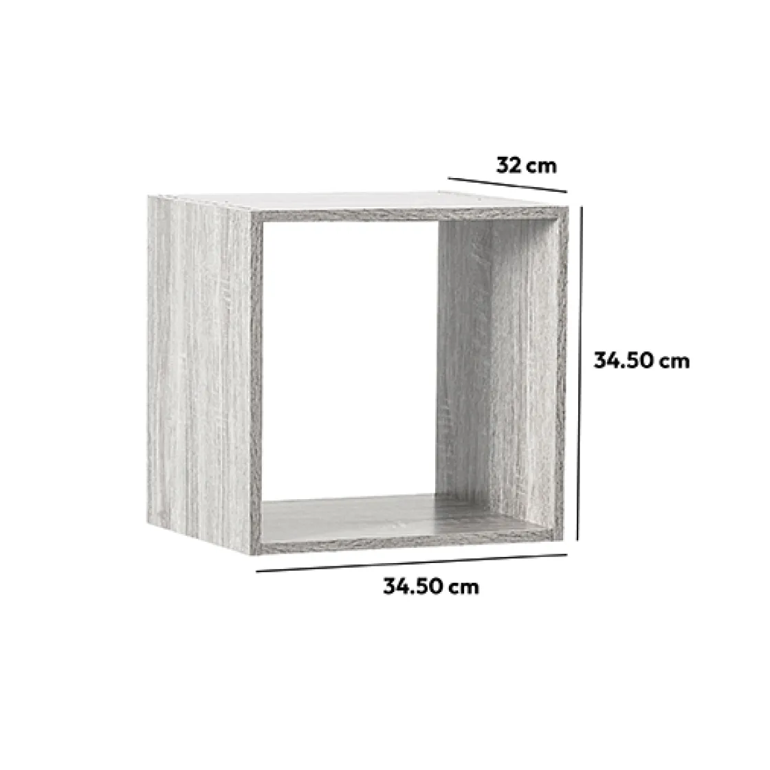 5five Étagère 1 case, Effet chêne gris