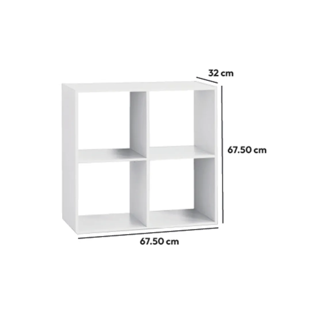 5five Étagère 4 cases, Blanc