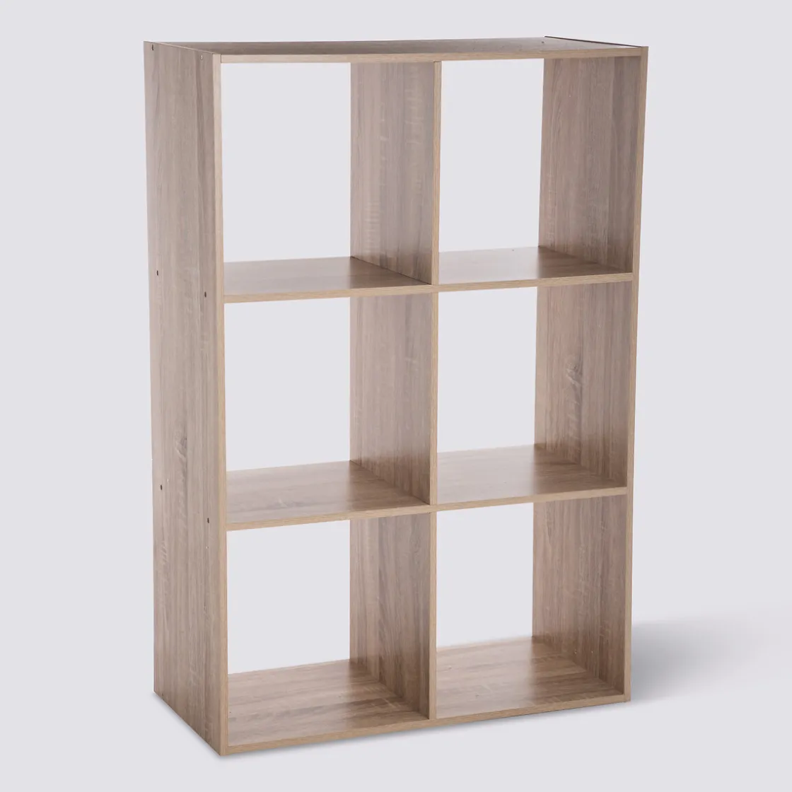 5five Étagère 6 cases, Effet bois naturel