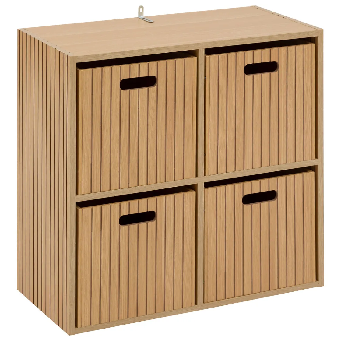 5five Étagère 4 cases, Effet bois naturel