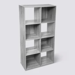 5five Étagère 8 cases, Effet chêne gris