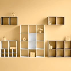 5five Étagère 2 cases indus, Effet bois foncé