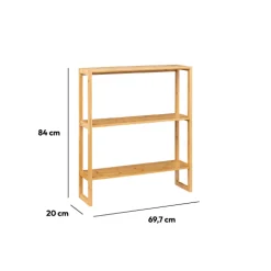 5five Étagère 2 niveaux 20cm, Bambou