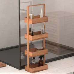 5five Étagère 4 niveaux 88x26cm, Acacia