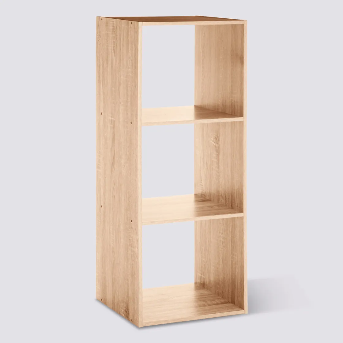 5five Étagère colonne 3 cases, Effet chêne naturel