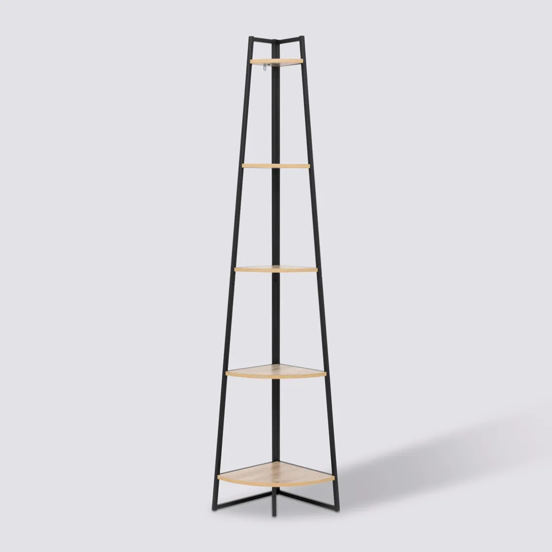 5five Étagère d'angle 5 niveaux 180cm, Effet bois
