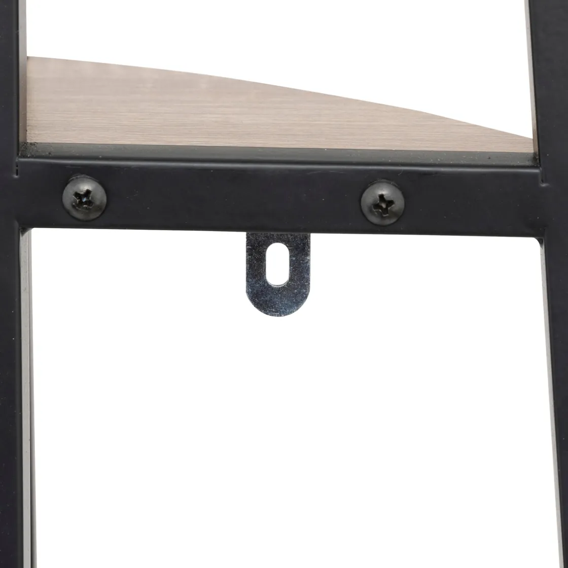 5five Étagère d'angle 5 niveaux 180cm, Effet bois