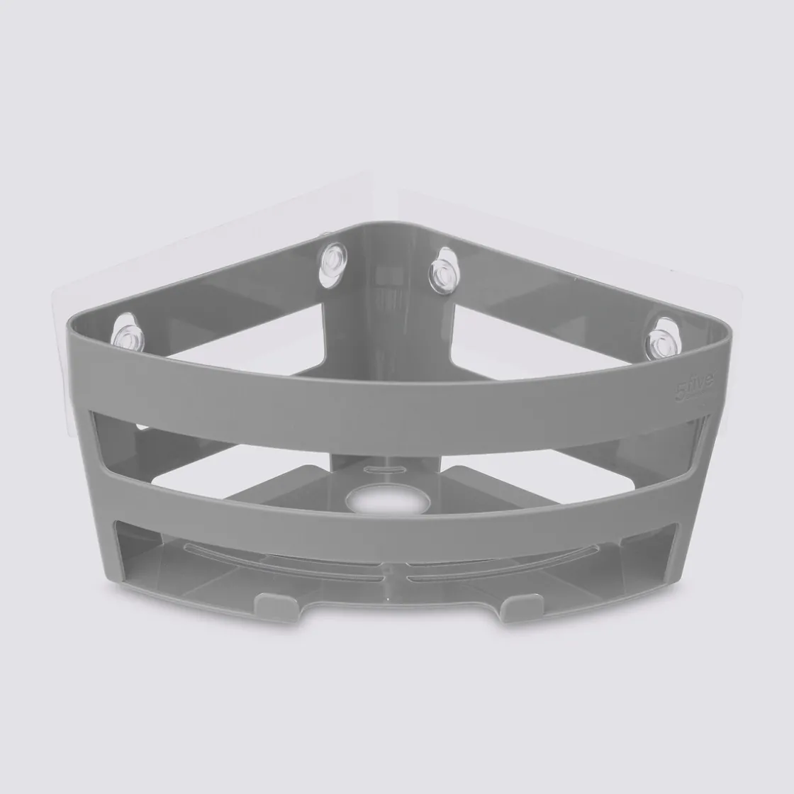 5five Étagère d'angle à ventouses, Gris