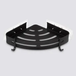 5five Étagère de douche d'angle stick adhésif, Noir