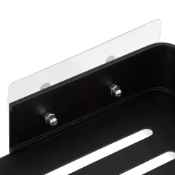 5five Étagère de douche rectangle stick adhésif, Noir