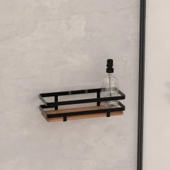 5five Étagère de douche rectangle, Acacia