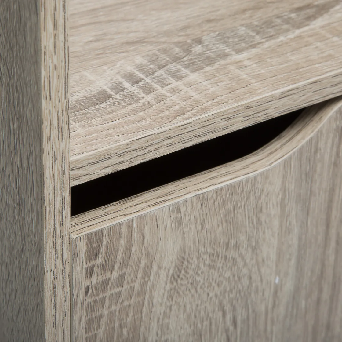 5five Étagère effet chêne naturel, Noir