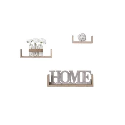 5five Étagère murale 60cm, Effet bois naturel