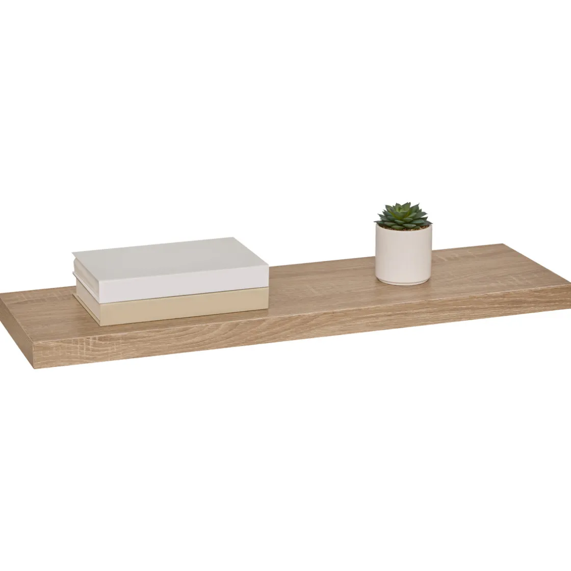 5five Étagère murale 80cm, Effet bois naturel