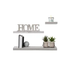 5five Étagère murale 60cm, Effet chêne gris