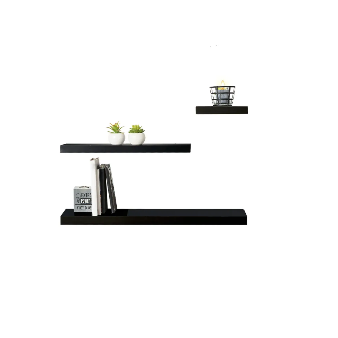 5five Étagère murale 80cm, Noir