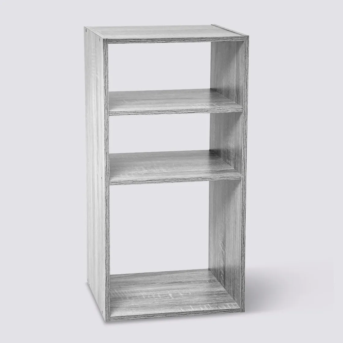 5five Étagères colonne 3 cases, Effet chêne gris