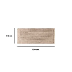 5five Tapis de bain 50x120 cm, Beige naturel